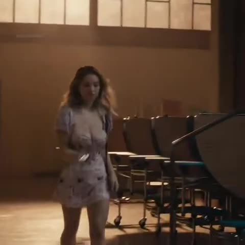 Her footsteps have a beat