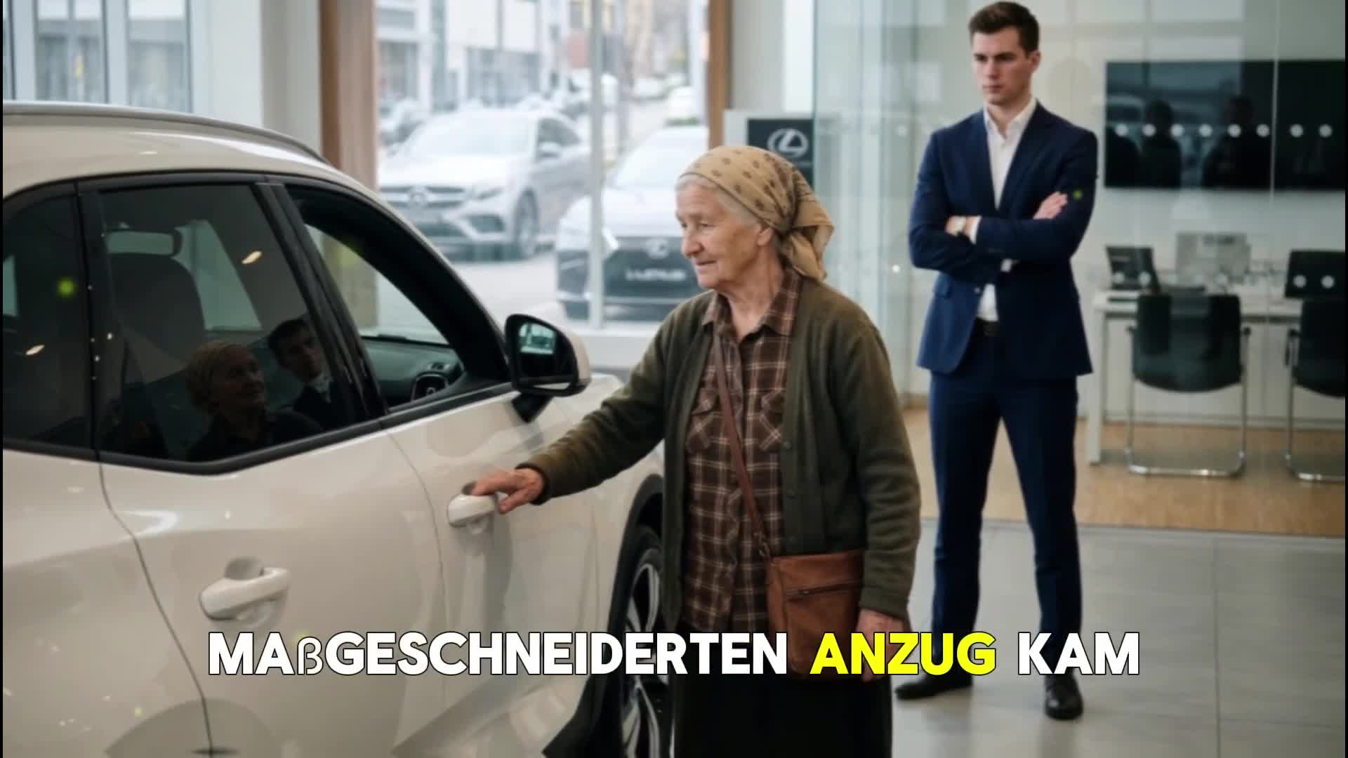 Sie Wird Im Autohaus Gedemütigt… Sekunden Später Erfährt Der Verkäufer: Sie Ist Die Mutter Des Besitzers 😳🔥