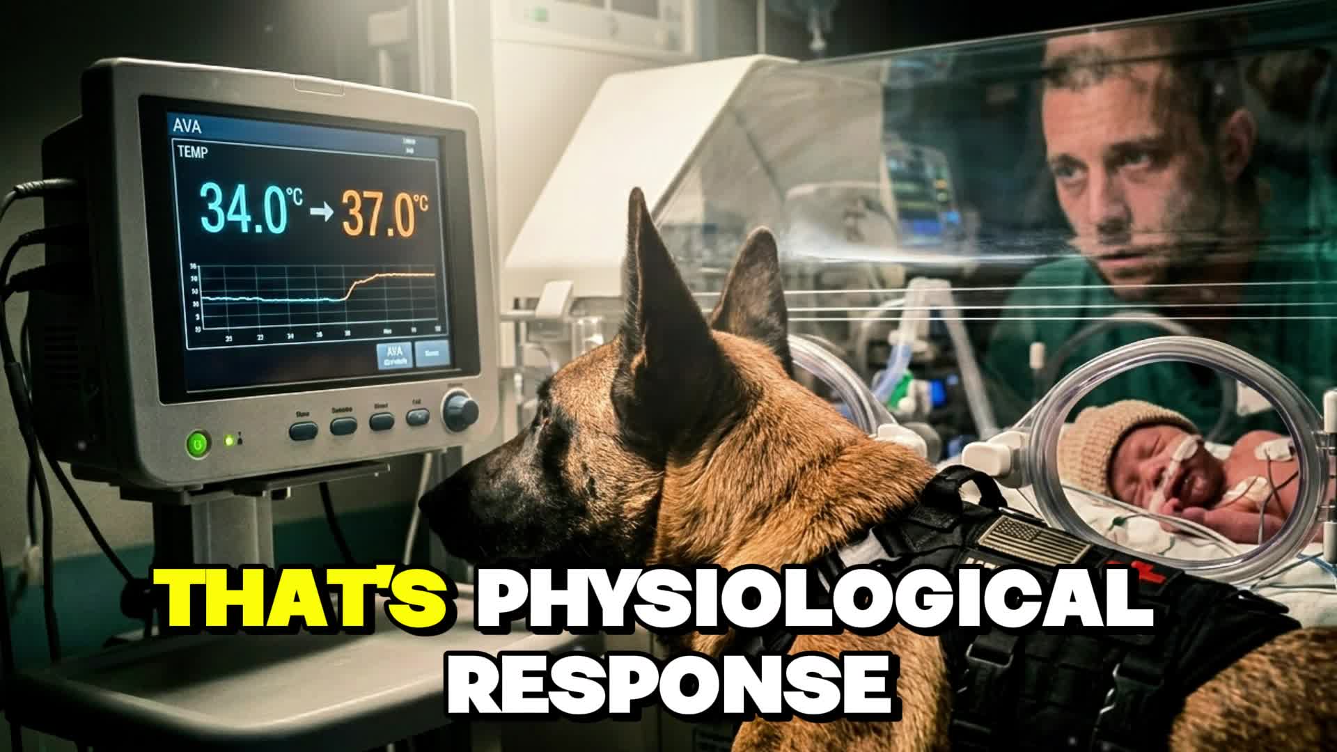 Doctors Tried to Kick This Military Dog Out of the NICU. What He Did Next Shocked Everyone.